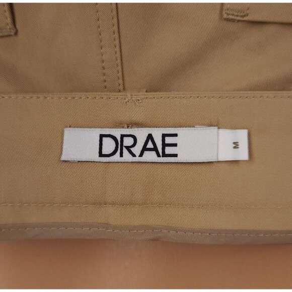 DRAE Cotton Patch Pocket Flared Trousers Size M Womens Beige $325 - Picture 11 of 14